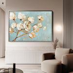 Floral 387 Canvas Art 18" x 24" / 45 x 60 cm / Black