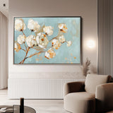 Floral 387 Canvas Art 18" x 24" / 45 x 60 cm / Black