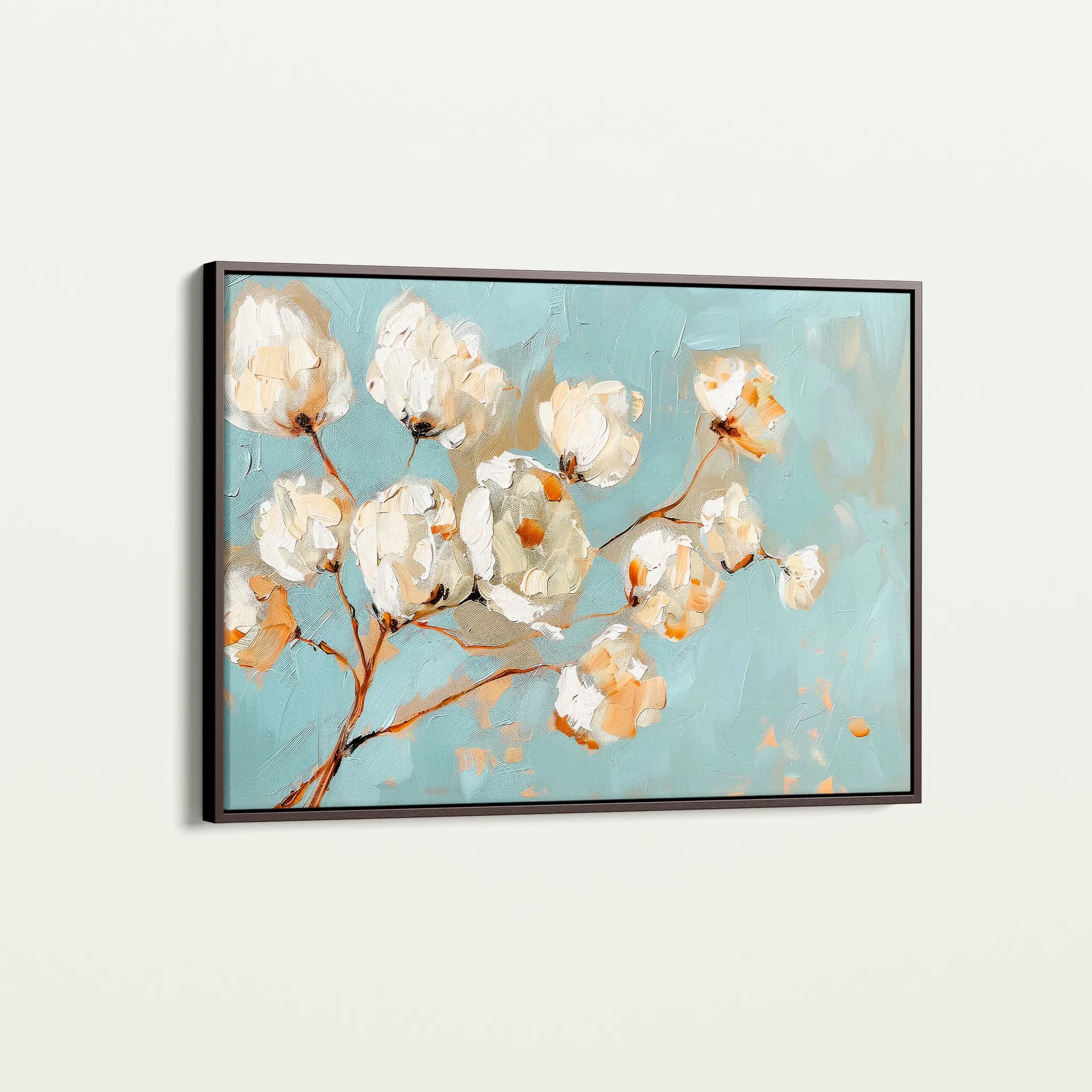 Floral 387 Canvas Art 18" x 24" / 45 x 60 cm / Black