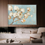 Floral 387 Canvas Art 60 x 40 cm / Black