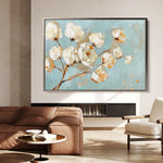 Floral 387 Canvas Art 60 x 40 cm / Black