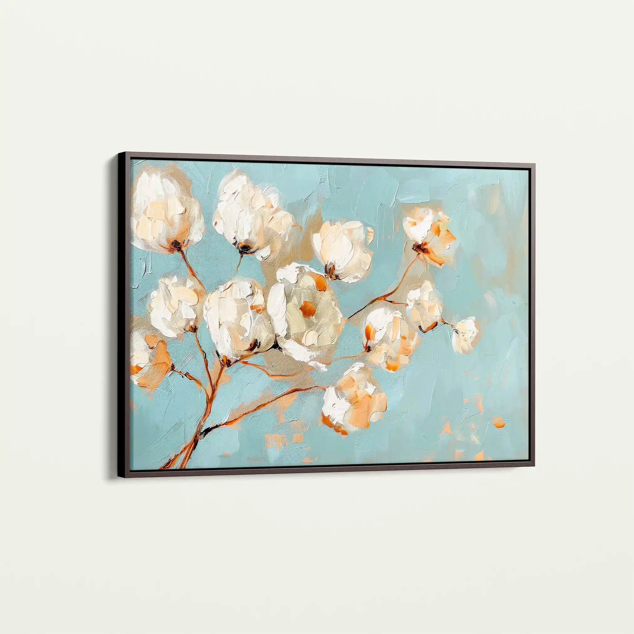 Floral 387 Canvas Art 60 x 40 cm / Black