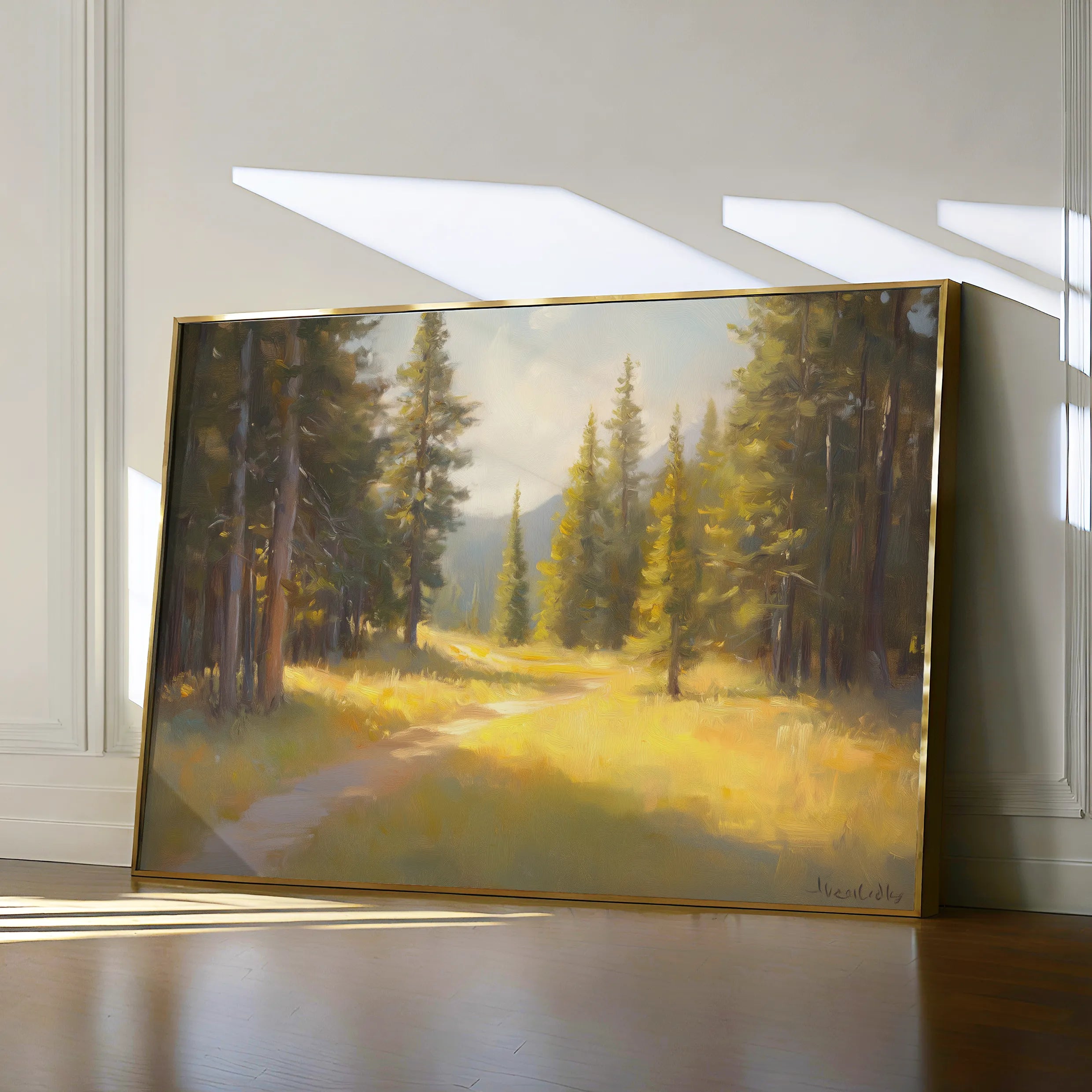 Landscape 387 Canvas Art 18" x 24" / 45 x 60 cm / Black