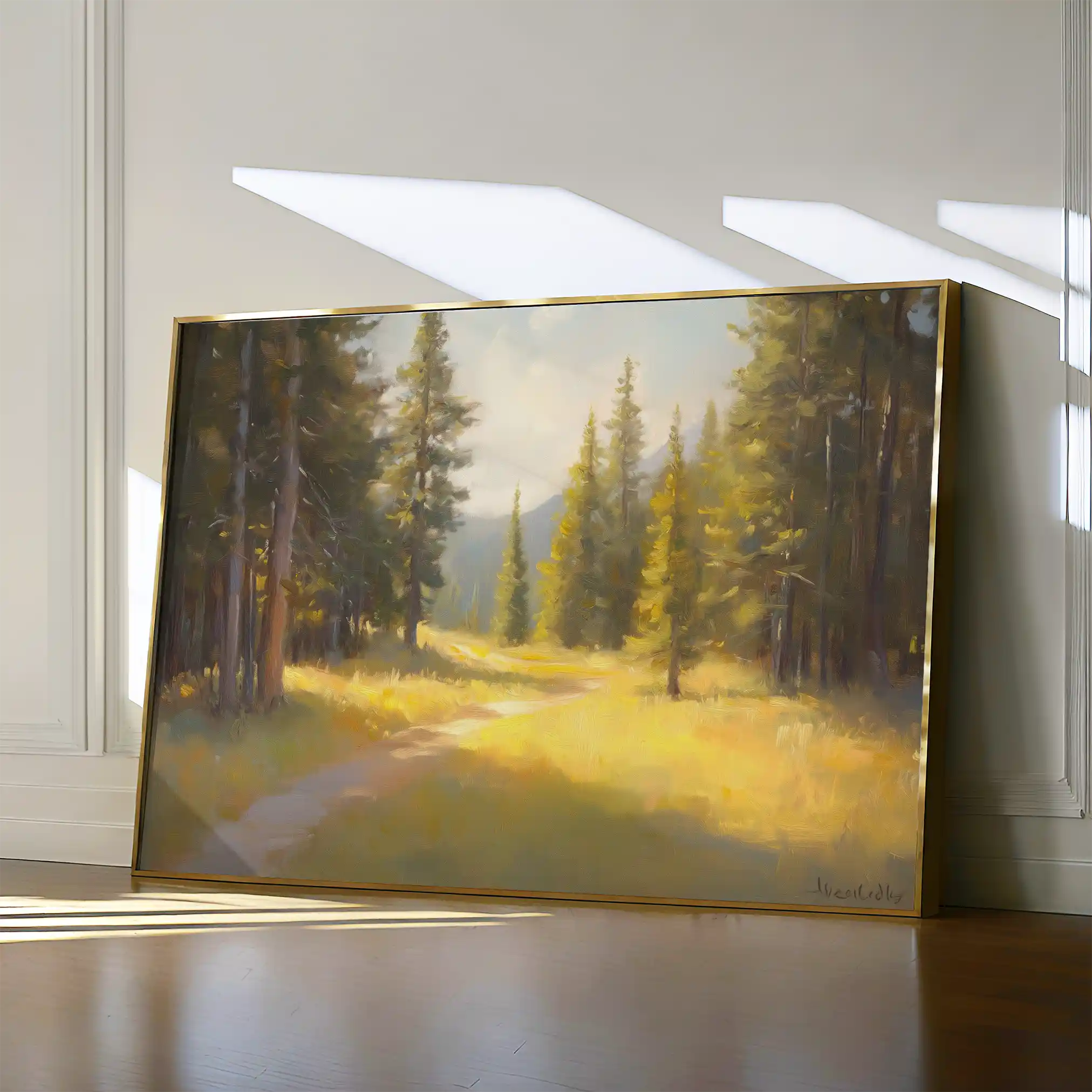 Landscape 387 Canvas Art 60 x 40 cm / Black