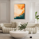 Abstract 388 Canvas Art 18" x 24" / 45 x 60 cm / Black