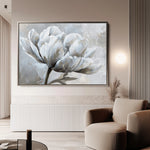 Floral 388 Canvas Art 18" x 24" / 45 x 60 cm / Black