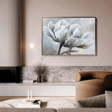 Floral 388 Canvas Art 18" x 24" / 45 x 60 cm / Black