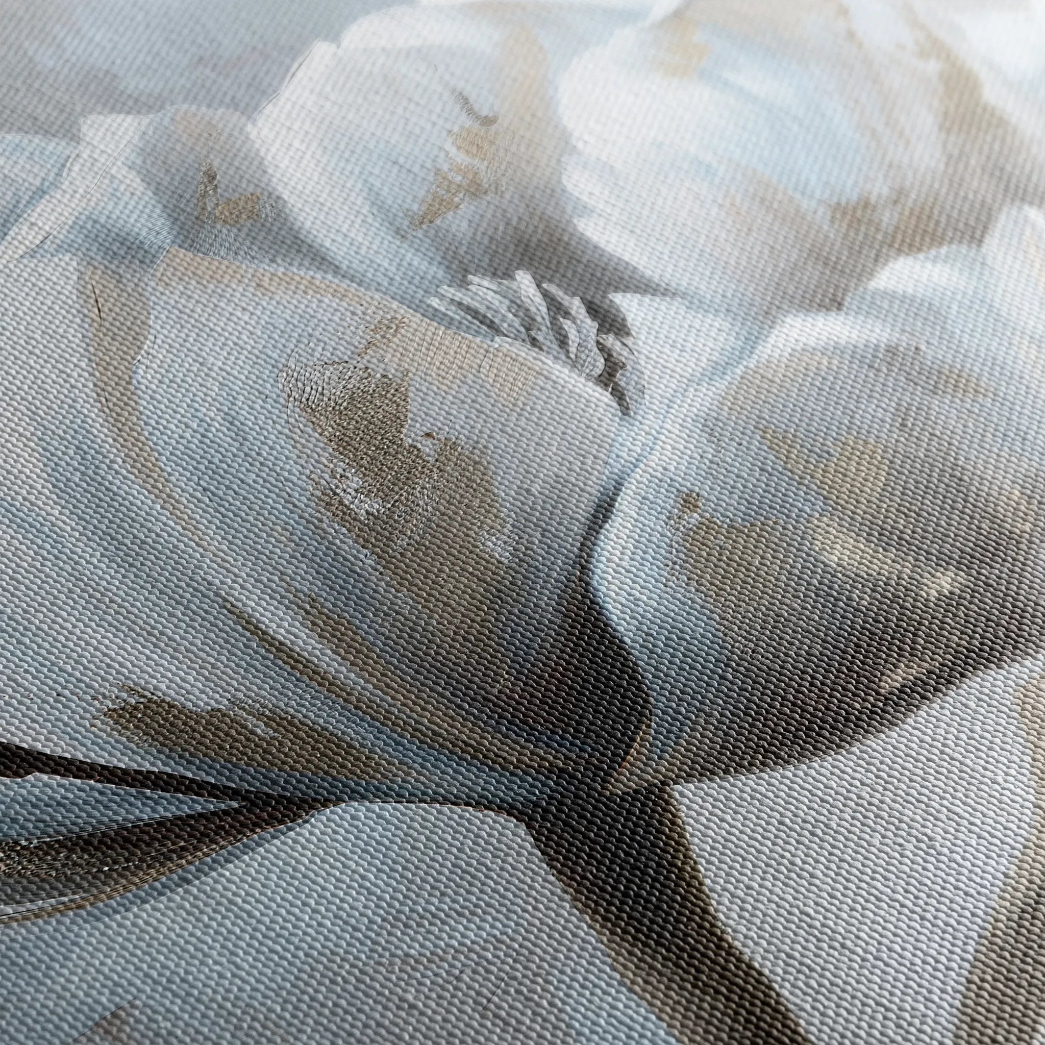 Floral 388 Canvas Art 18" x 24" / 45 x 60 cm / Black