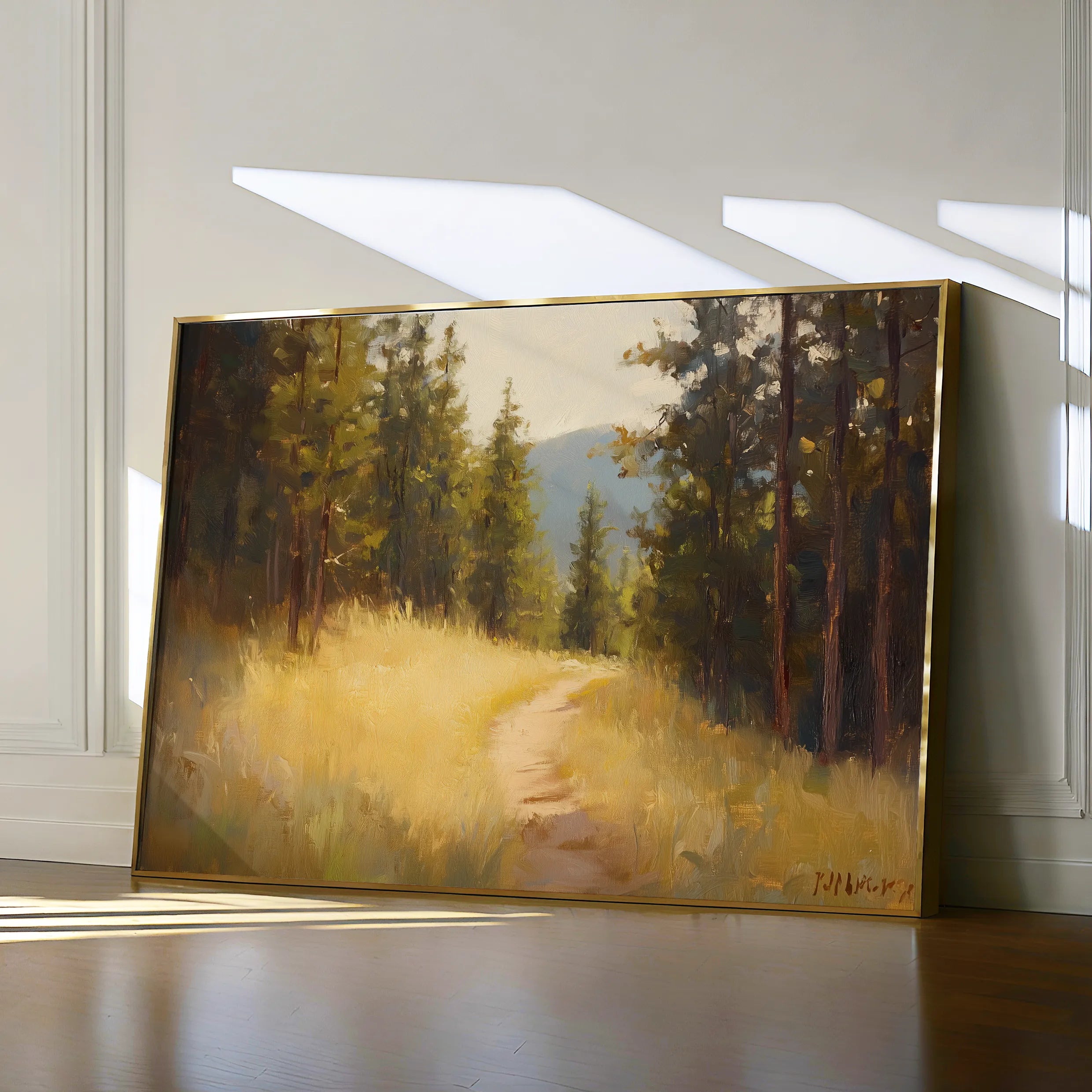 Landscape 388 Canvas Art 18" x 24" / 45 x 60 cm / Black