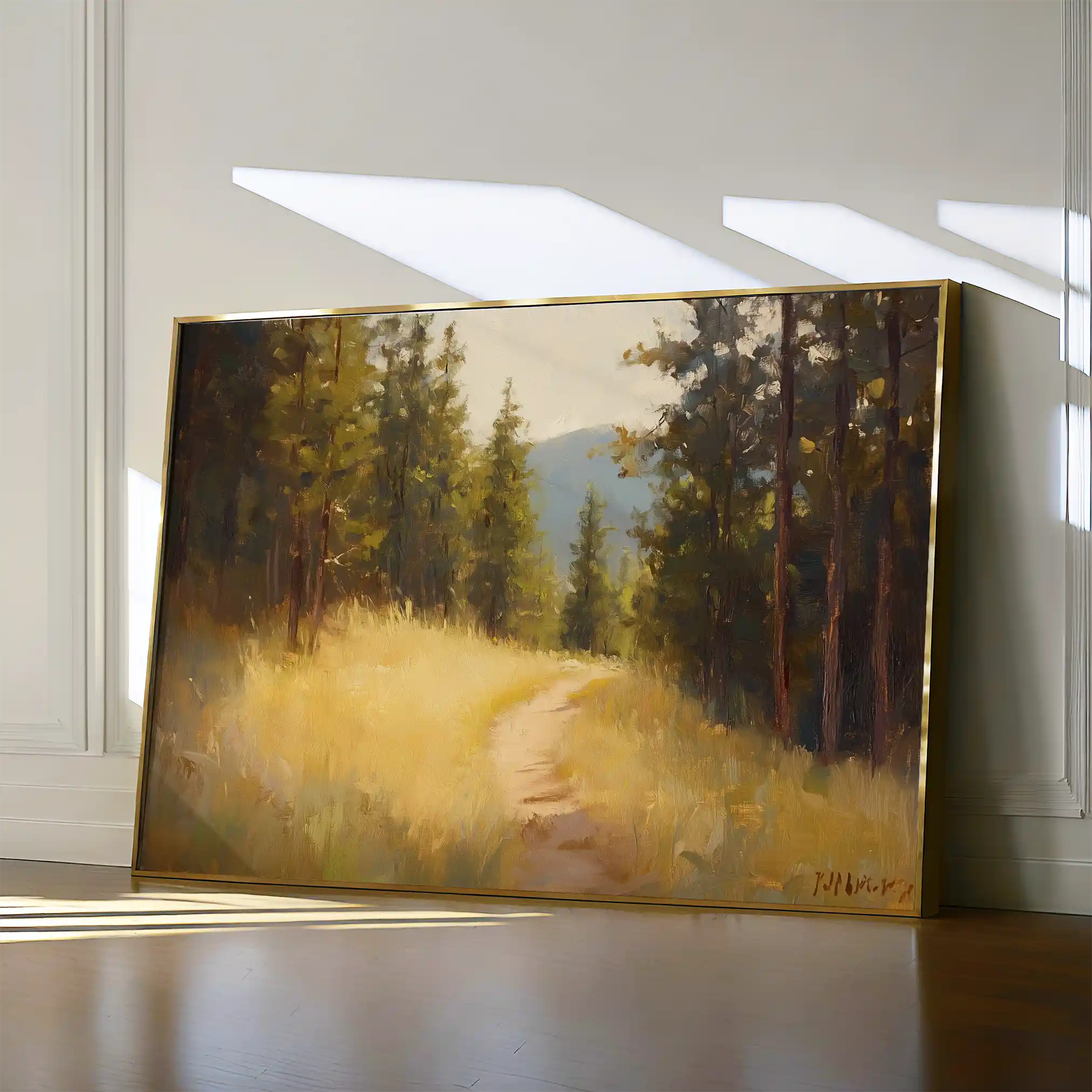 Landscape 388 Canvas Art 60 x 40 cm / Black