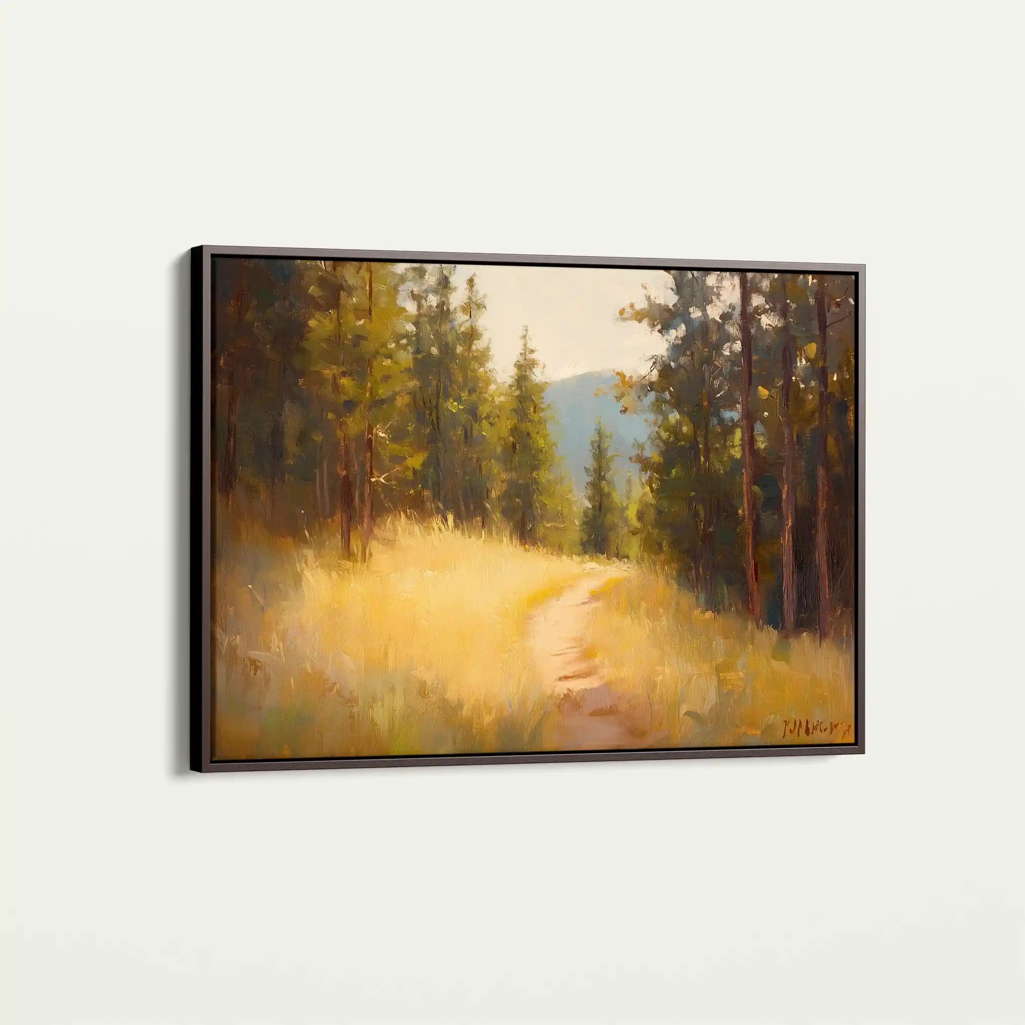 Landscape 388 Canvas Art 60 x 40 cm / Black