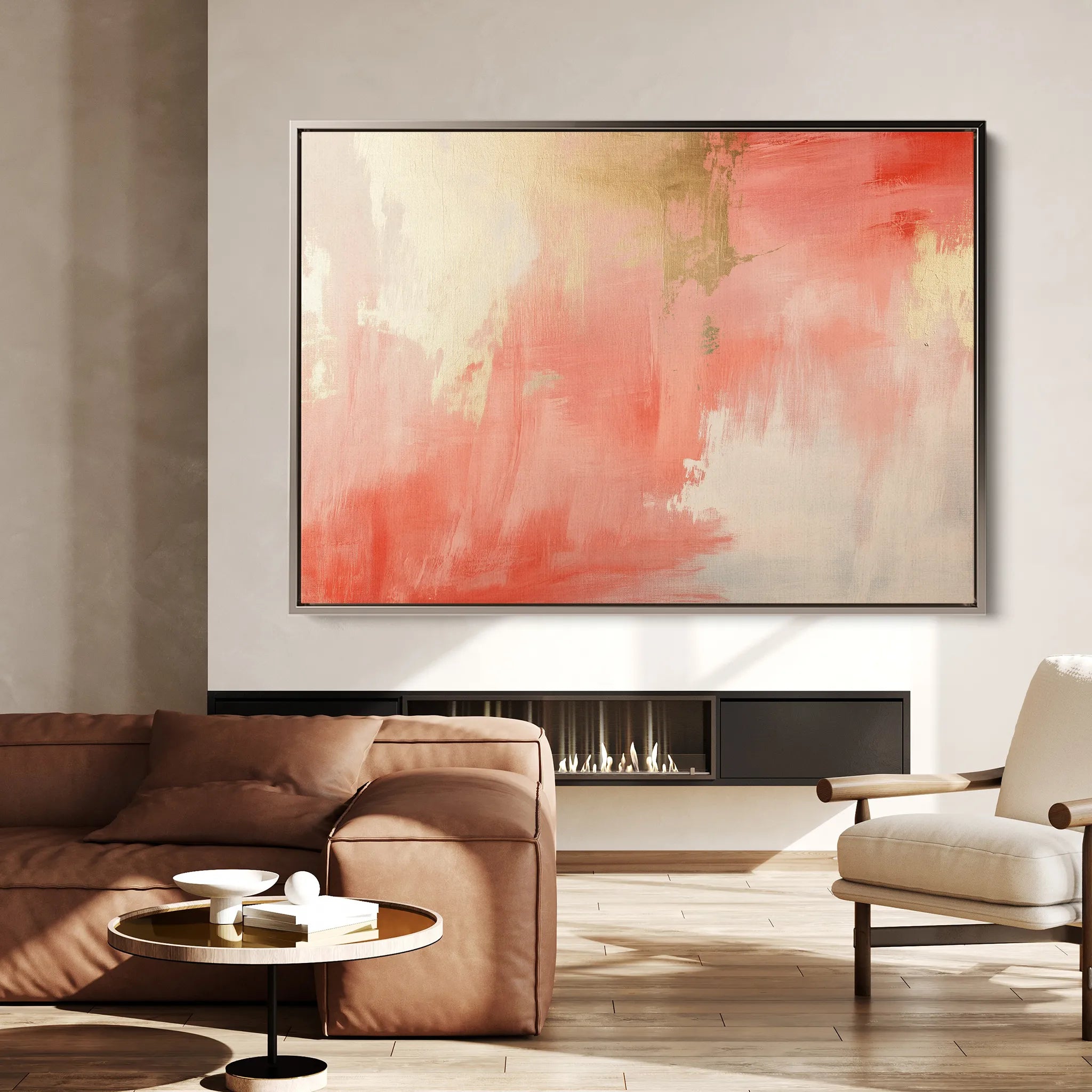 Abstract 389 Canvas Art 18" x 24" / 45 x 60 cm / Black