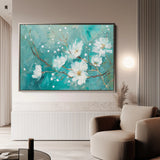 Floral 389 Canvas Art 18" x 24" / 45 x 60 cm / Black