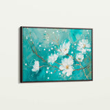Floral 389 Canvas Art 18" x 24" / 45 x 60 cm / Black