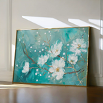 Floral 389 Canvas Art 60 x 40 cm / Black