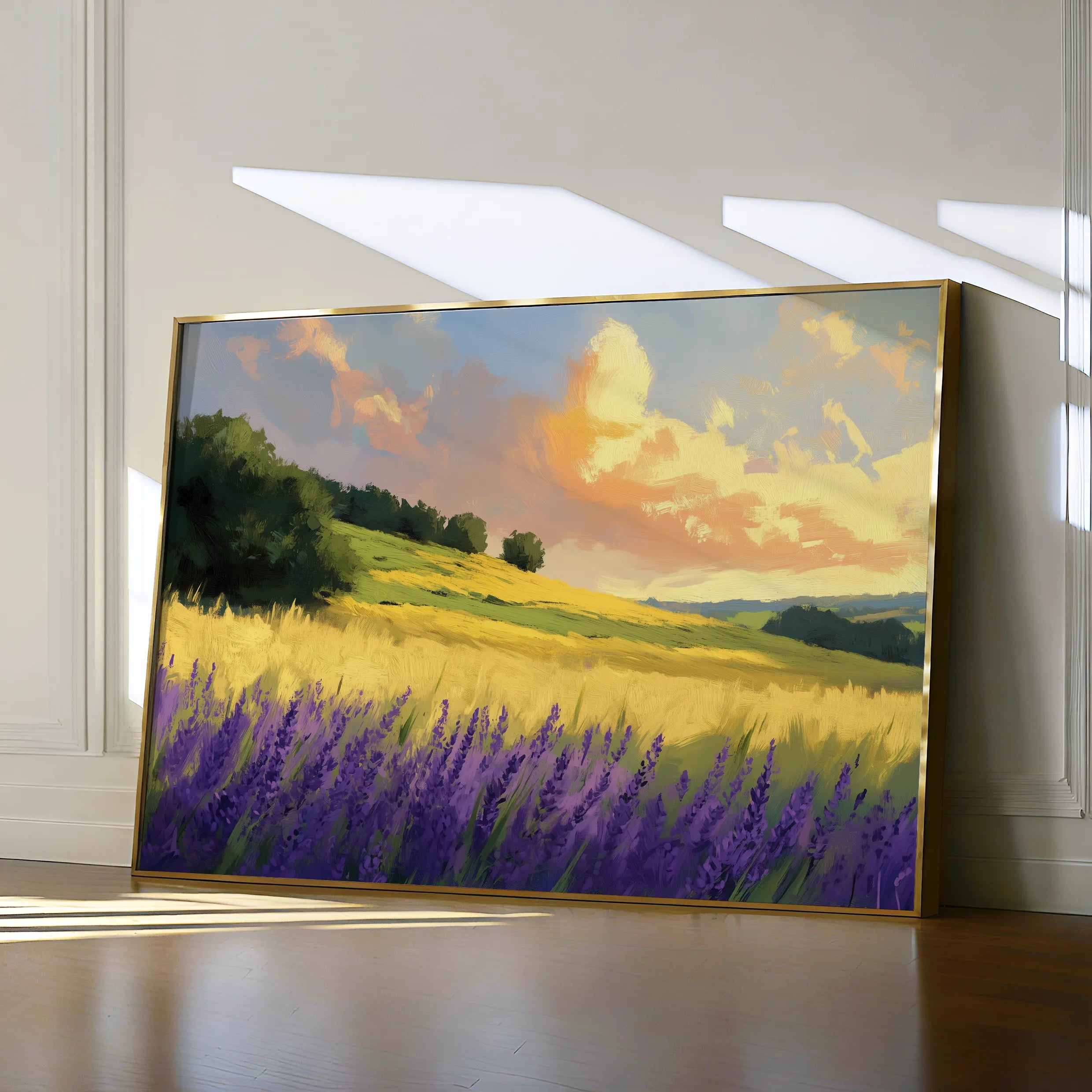 Landscape 389 Canvas Art 18" x 24" / 45 x 60 cm / Black