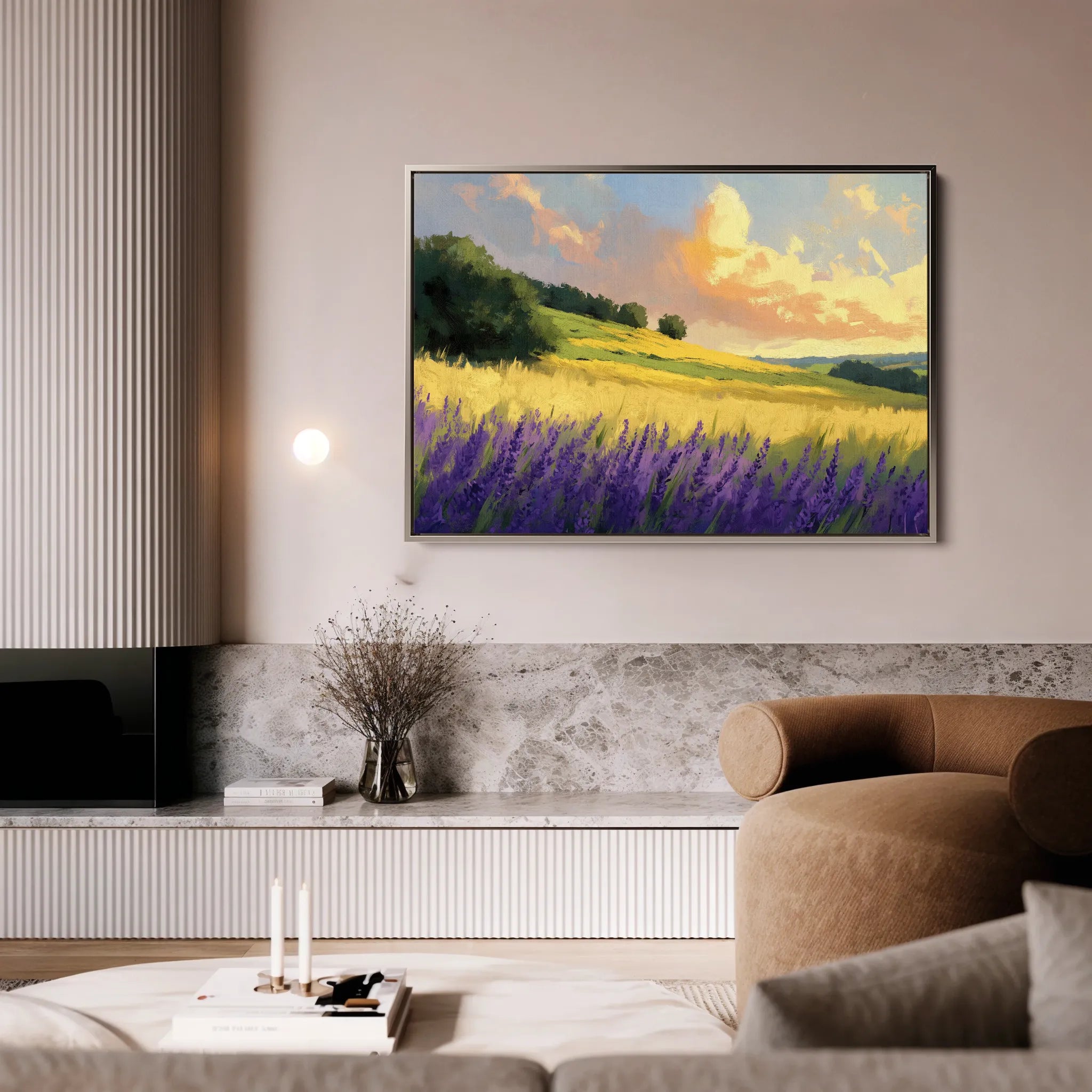 Landscape 389 Canvas Art 18" x 24" / 45 x 60 cm / Black
