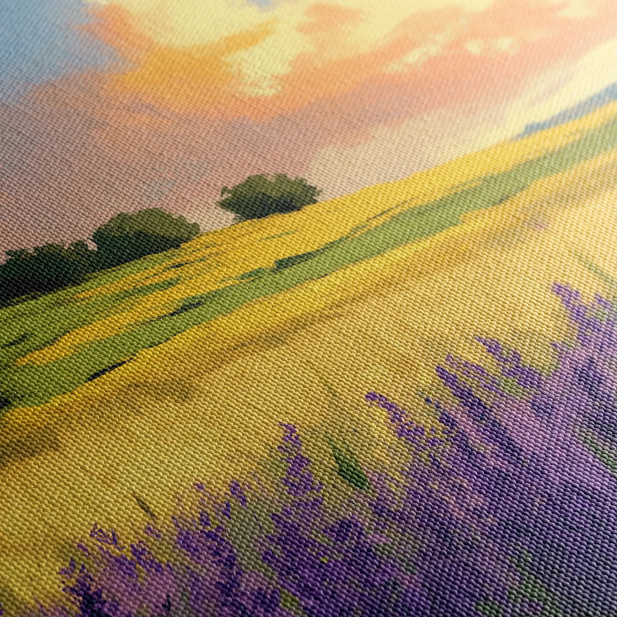 Landscape 389 Canvas Art 18" x 24" / 45 x 60 cm / Black