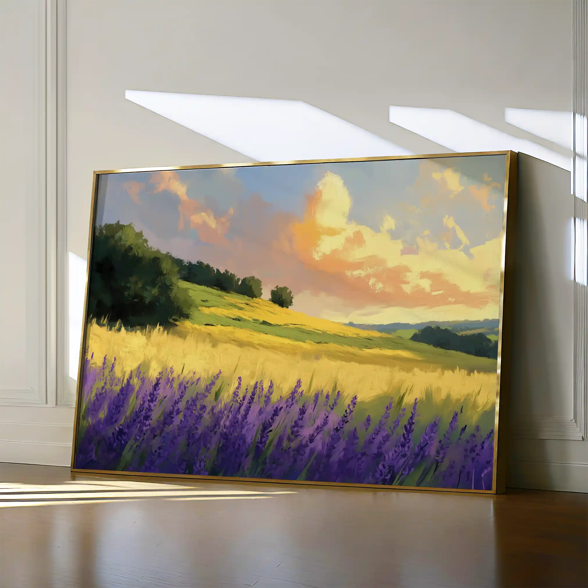 Landscape 389 Canvas Art 60 x 40 cm / Black