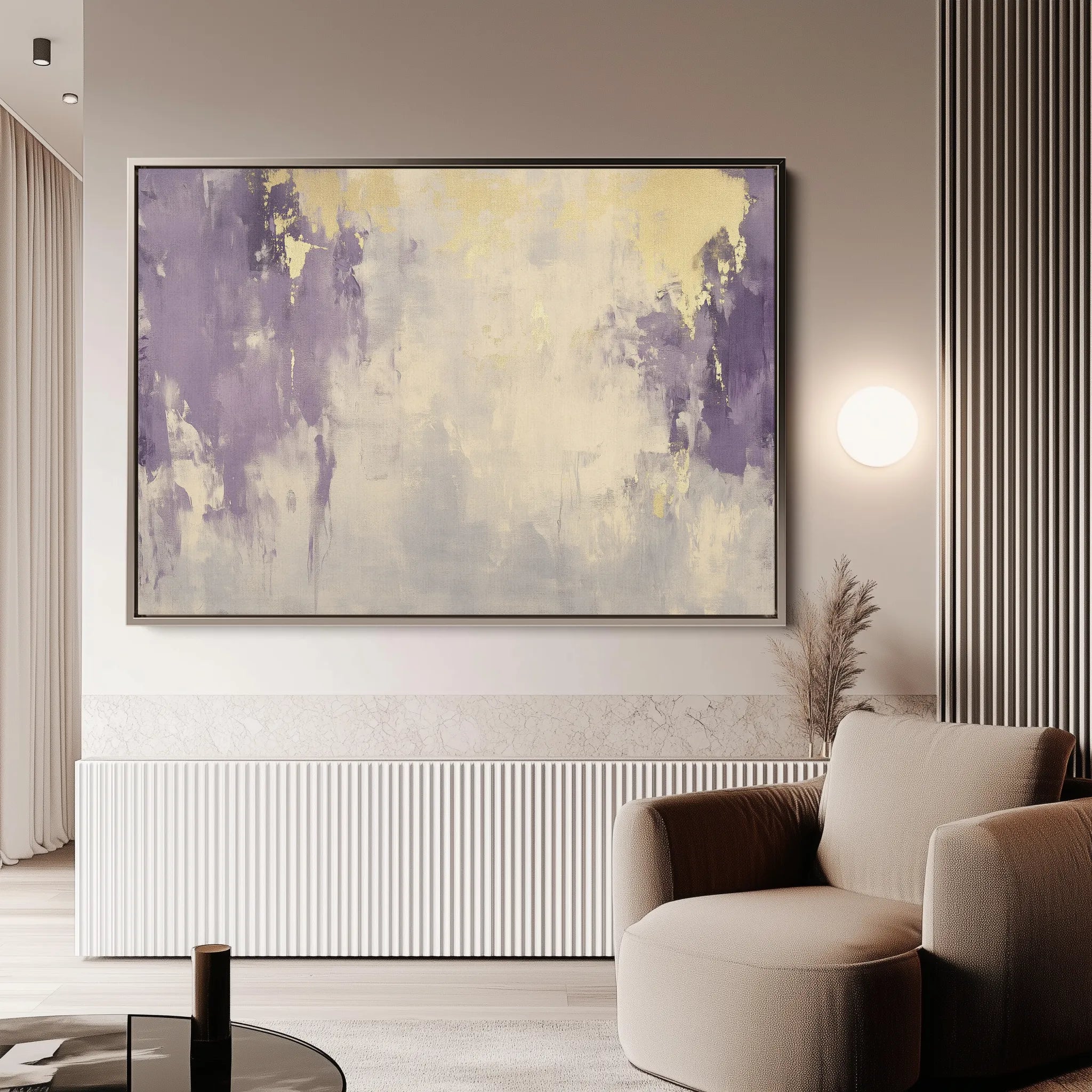 Abstract 390 Canvas Art 18" x 24" / 45 x 60 cm / Black