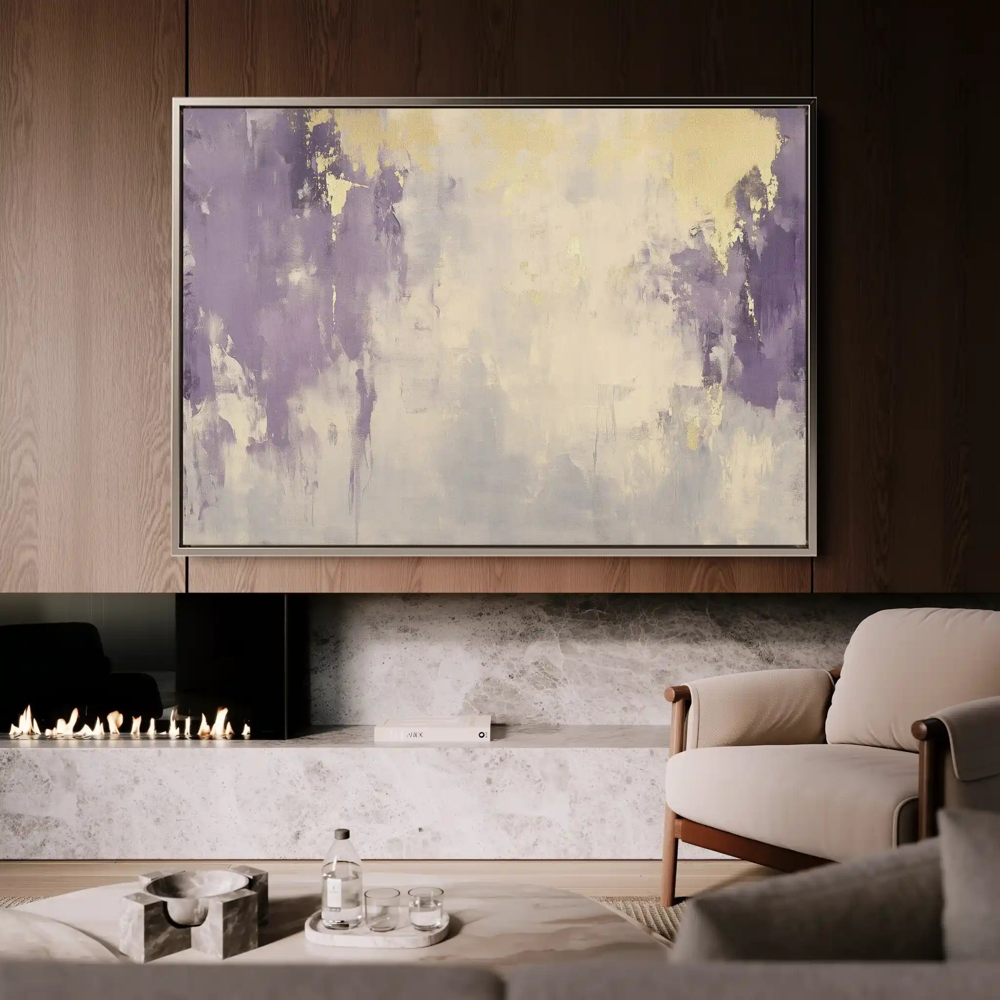 Abstract 390 Canvas Art 60 x 40 cm / Black