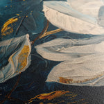 Floral 390 Canvas Art 18" x 24" / 45 x 60 cm / Black