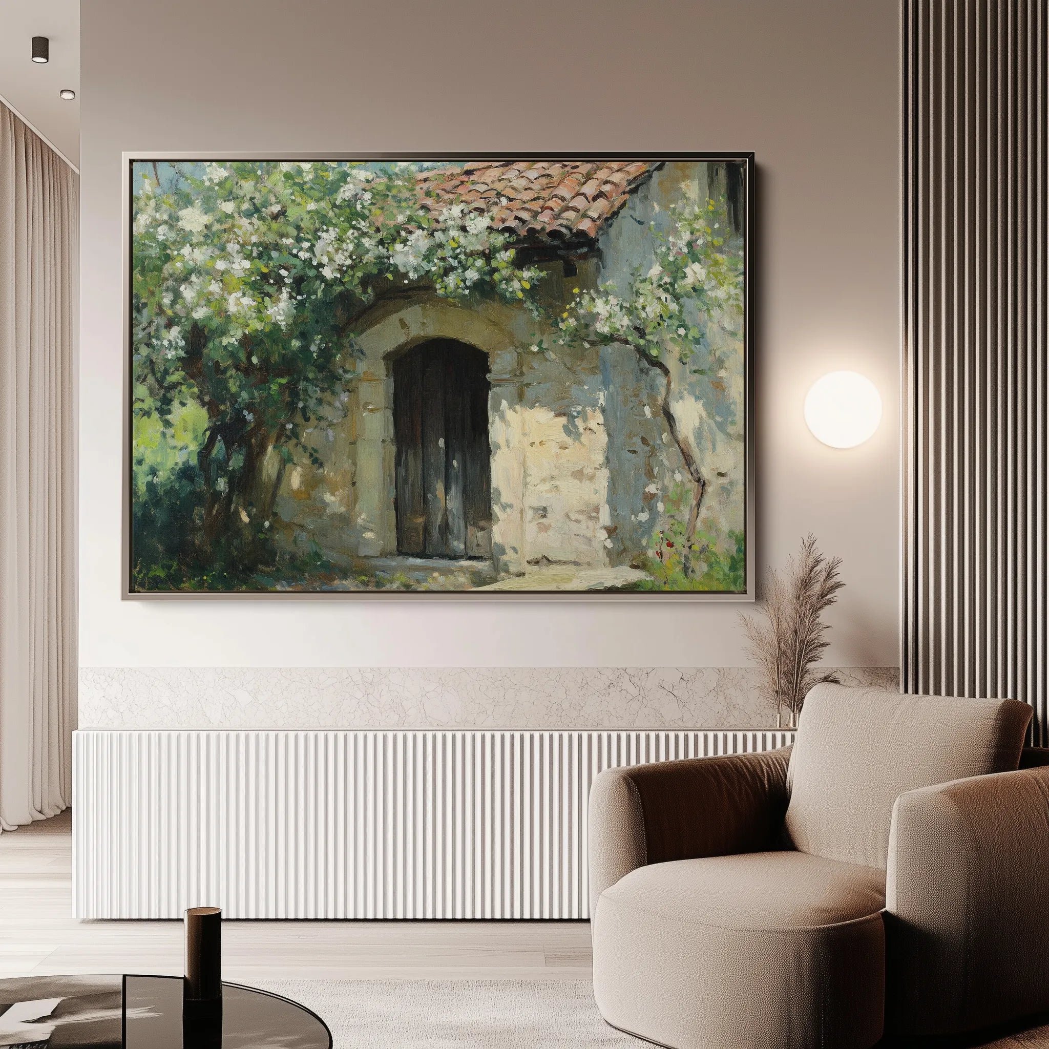 Landscape 390 Canvas Art 18" x 24" / 45 x 60 cm / Black