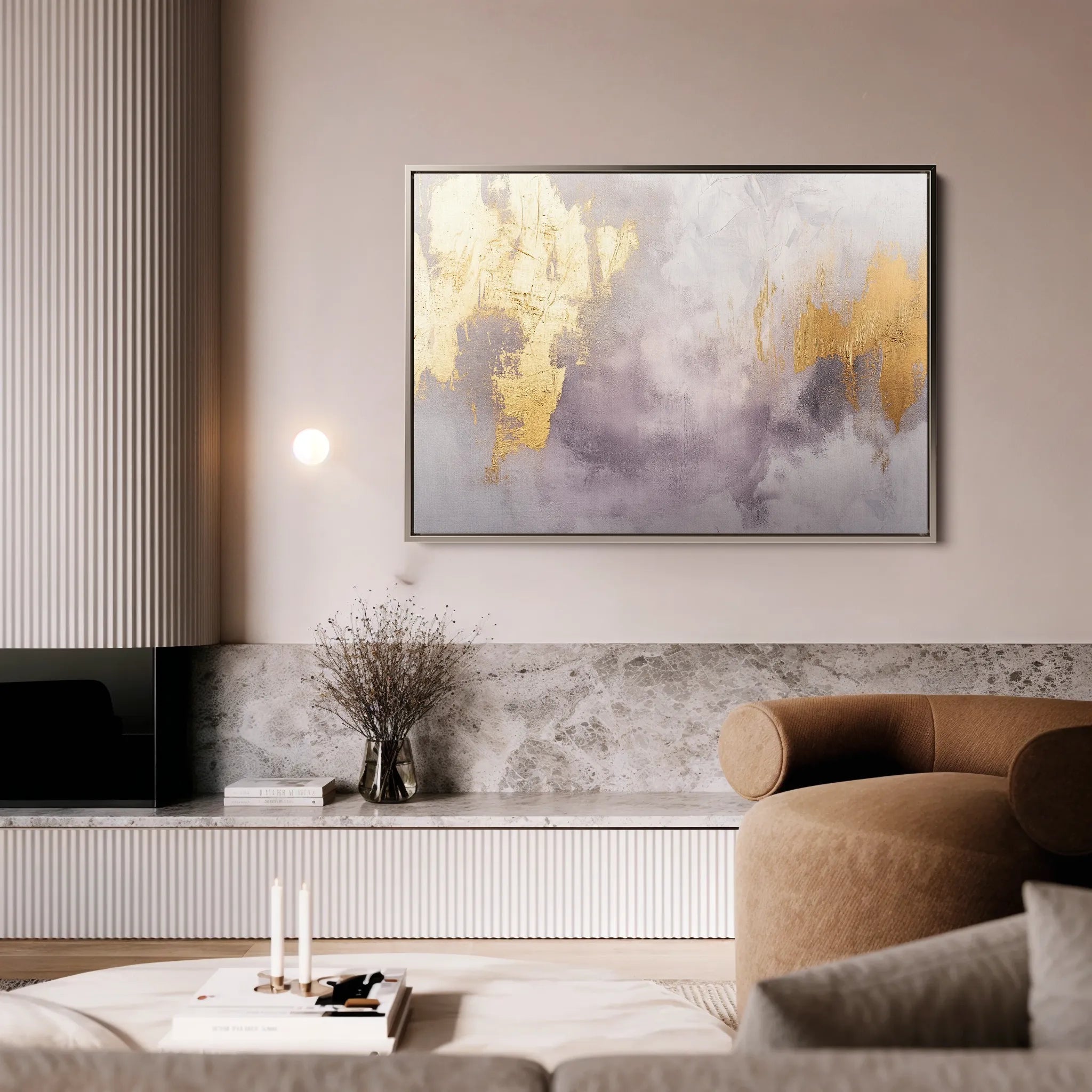 Abstract 391 Canvas Art 18" x 24" / 45 x 60 cm / Black