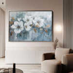 Floral 391 Canvas Art 18" x 24" / 45 x 60 cm / Black