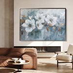 Floral 391 Canvas Art 18" x 24" / 45 x 60 cm / Black