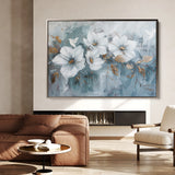 Floral 391 Canvas Art 18" x 24" / 45 x 60 cm / Black