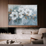 Floral 391 Canvas Art 18" x 24" / 45 x 60 cm / Black