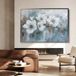 Floral 391 Canvas Art 60 x 40 cm / Black
