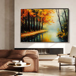 Landscape 391 Canvas Art 18" x 24" / 45 x 60 cm / Black