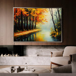 Landscape 391 Canvas Art 18" x 24" / 45 x 60 cm / Black