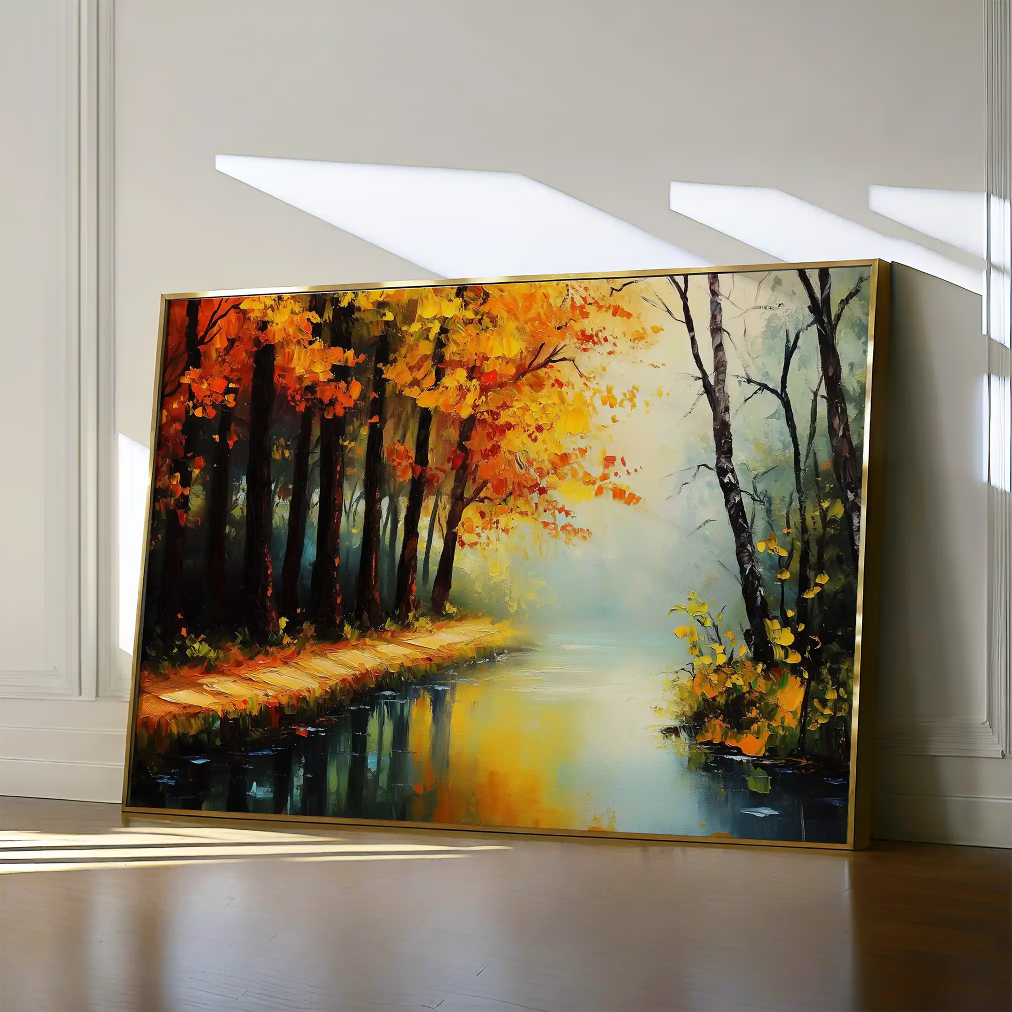 Landscape 391 Canvas Art 60 x 40 cm / Black