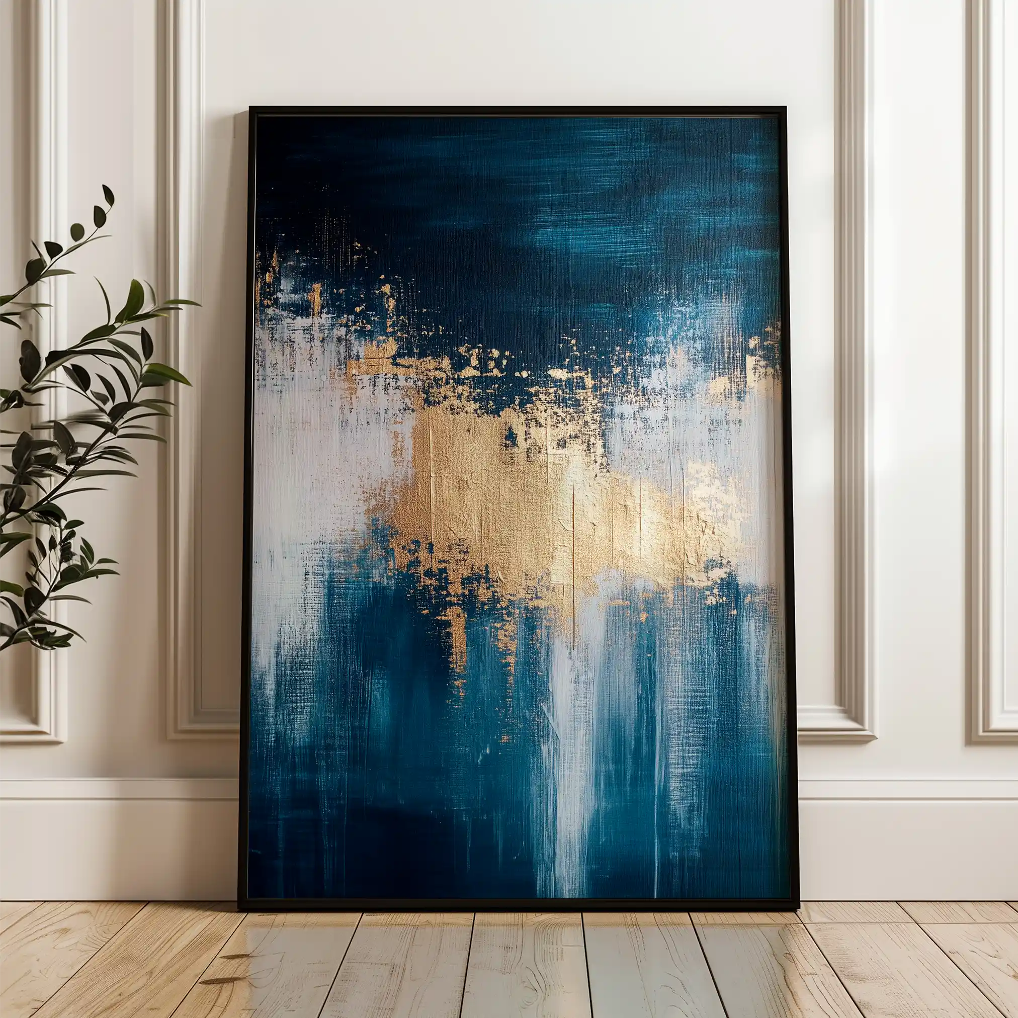 Abstract 392 Canvas Art 60 x 40 cm / Black