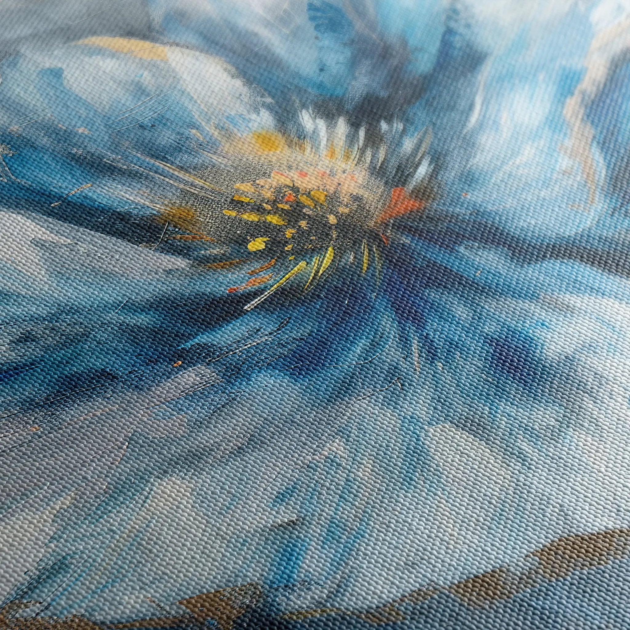Floral 392 Canvas Art 18" x 24" / 45 x 60 cm / Black