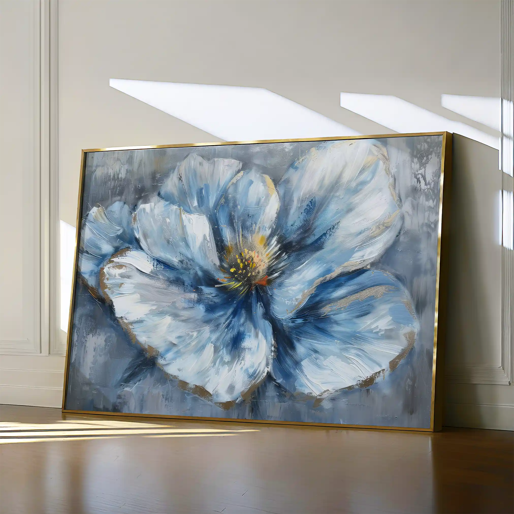 Floral 392 Canvas Art 60 x 40 cm / Black
