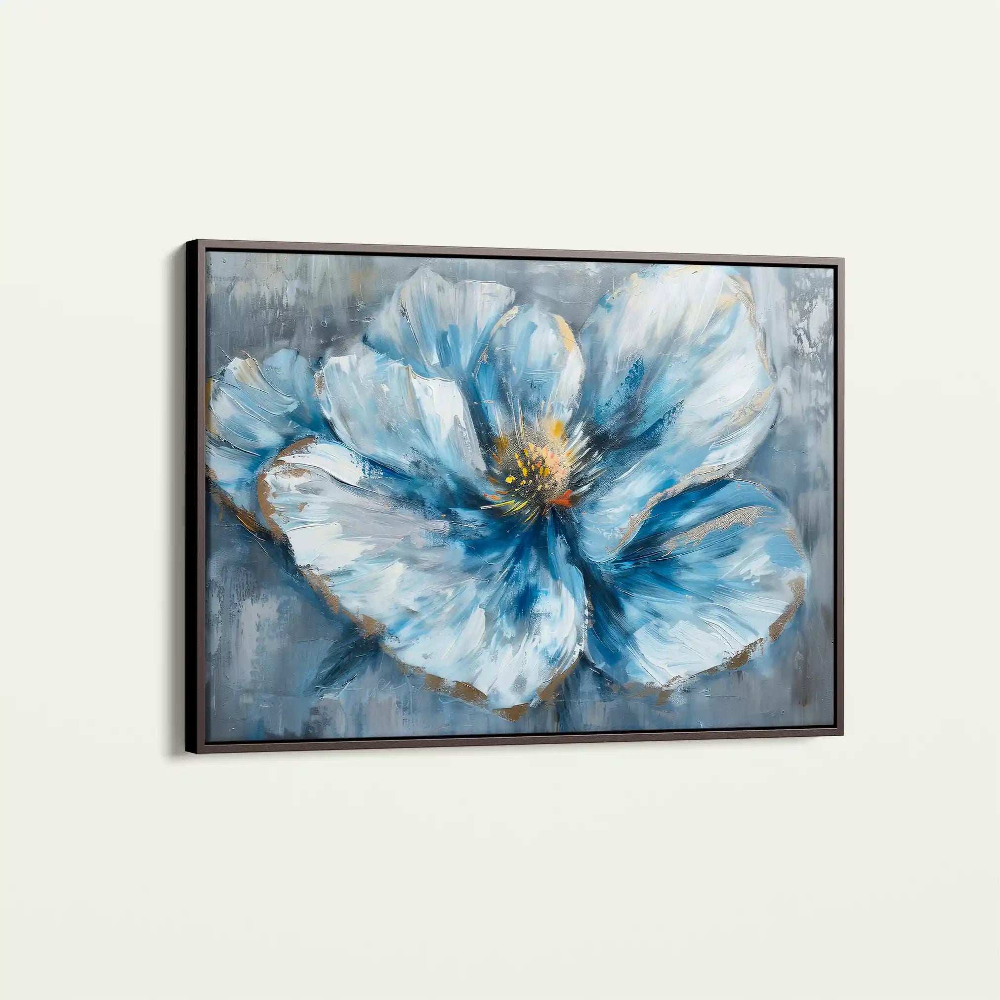 Floral 392 Canvas Art 60 x 40 cm / Black