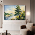 Landscape 392 Canvas Art 18" x 24" / 45 x 60 cm / Black