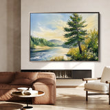 Landscape 392 Canvas Art 18" x 24" / 45 x 60 cm / Black