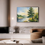 Landscape 392 Canvas Art 18" x 24" / 45 x 60 cm / Black
