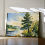 Landscape 392 Canvas Art 60 x 40 cm / Black