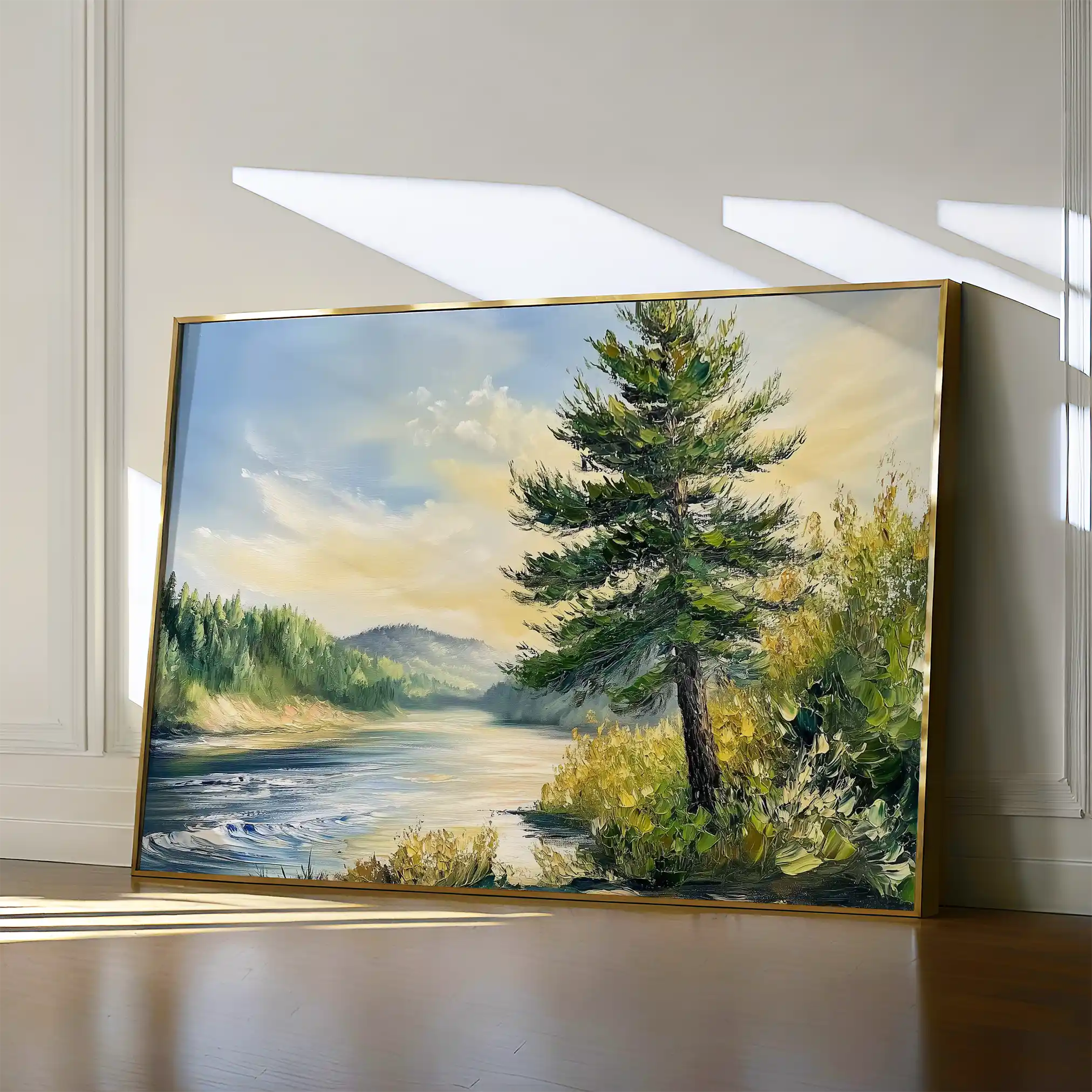 Landscape 392 Canvas Art 60 x 40 cm / Black