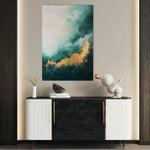 Abstract 393 Canvas Art 18" x 24" / 45 x 60 cm / Black