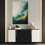 Abstract 393 Canvas Art 60 x 40 cm / Black