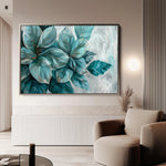 Floral 393 Canvas Art 18" x 24" / 45 x 60 cm / Black