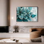 Floral 393 Canvas Art 18" x 24" / 45 x 60 cm / Black