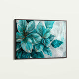 Floral 393 Canvas Art 18" x 24" / 45 x 60 cm / Black